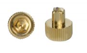 6 mm Zierstopfen,  12 mm Kunststoff vergoldet